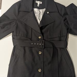 Spring Jacket Addition Elle size 1x black trench coat